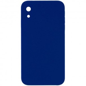 Чехол Silk Square Full Camera Protective (AA) NO LOGO для Apple iPhone XR (6.1") Синий / Deep navy