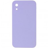 Чохол Silk Square Full Camera Protective (AA) NO LOGO для Apple iPhone XR (6.1") Бузковий / Dasheen