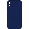 Чохол Silk Square Full Camera Protective (AA) NO LOGO для Apple iPhone XR (6.1") Темно-синій / Midnight blue