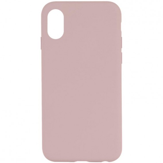 Чохол Silk Full Protective (AA) NO LOGO для Apple iPhone X / XS (5.8") Рожевий / Chalk Pink