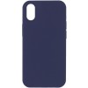 Чохол Silk Full Protective (AA) NO LOGO для Apple iPhone X / XS (5.8") Темно-синій / Midnight blue
