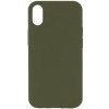 Чохол Silk Full Protective (AA) NO LOGO для Apple iPhone XR (6.1") Зелений / Dark Olive