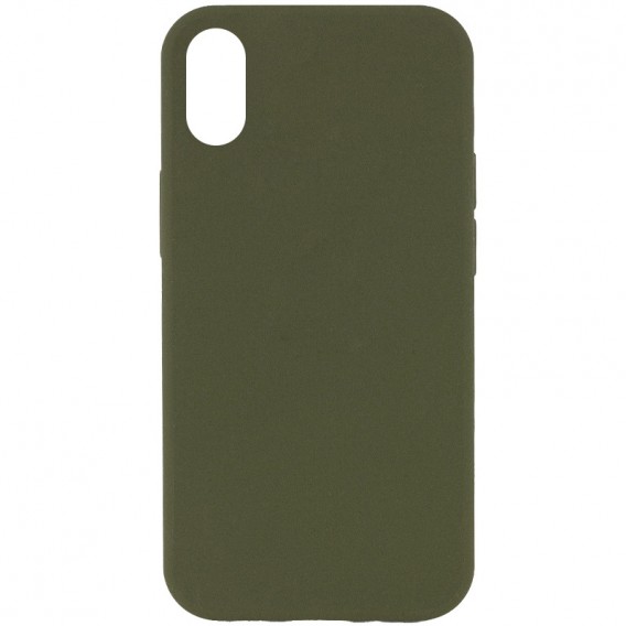 Чохол Silk Full Protective (AA) NO LOGO для Apple iPhone XR (6.1") Зелений / Dark Olive