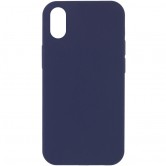 Чохол Silk Full Protective (AA) NO LOGO для Apple iPhone XR (6.1") Темно-синій / Midnight blue Чохол Silk Full Protective (AA) NO LOGO для Apple iPhone XR (6.1") Темно-синій / Midnight blue