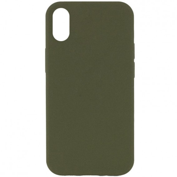 Чохол Silk Full Protective (AA) NO LOGO для Apple iPhone XS Max (6.5") Зелений / Dark Olive
