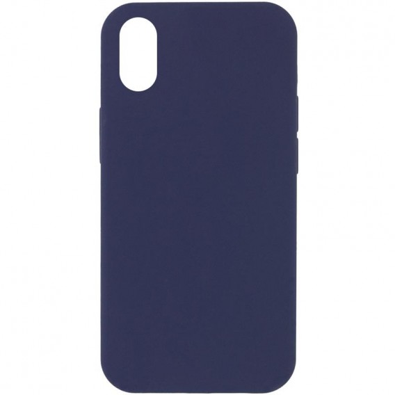 Чохол Silk Full Protective (AA) NO LOGO для Apple iPhone XS Max (6.5") Темно-синій / Midnight blue