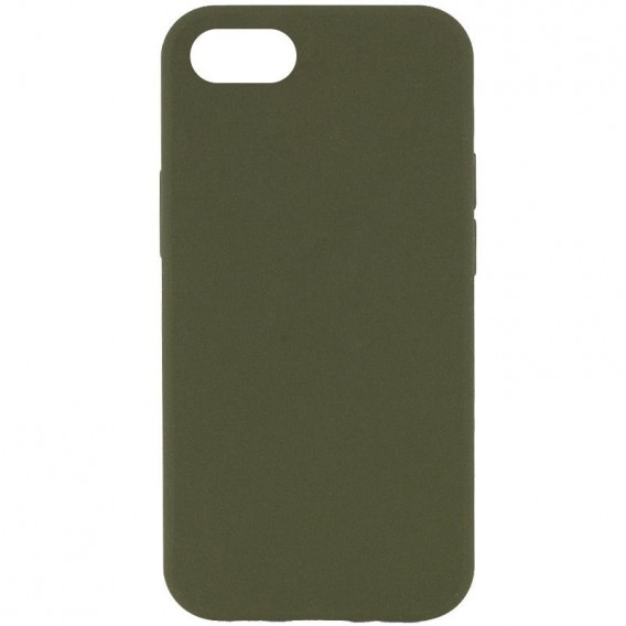 Чохол Silk Full Protective (AA) NO LOGO для Apple iPhone SE (2020) / 7 / 8 (4.7") Зелений / Dark Olive