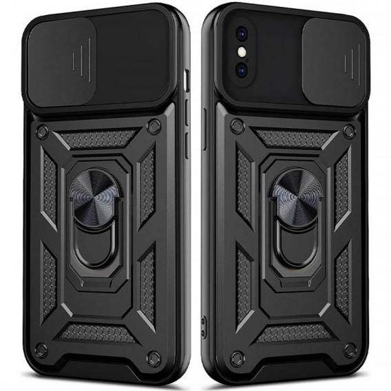 Чохол Ummi Camshield Serge Ring для Apple iPhone X / XS (5.8") Чорний / Black Чохол Ummi Camshield Serge Ring для Apple iPhone X / XS (5.8") Чорний / Black