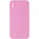 Чехол Silk Square Full Camera Protective (AA) NO LOGO для Apple iPhone XS Max (6.5") Розовый / Light pink Чехол Silk Square Full Camera Protective (AA) NO LOGO для Apple iPhone XS Max (6.5") Розовый / Light pink