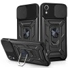 Чохол Ummi Camshield Serge Ring для Apple iPhone XR (6.1") Чорний / Black