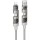 Дата кабель Hoco U151 Goldsmith 4in1 Type-C to USB/Type-C to Lightning 240W (1.2m) Gray