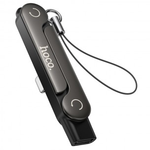 Переходник Hoco UA47 Lightning male to Type-C female adapter Black Переходник Hoco UA47 Lightning male to Type-C female adapter Black