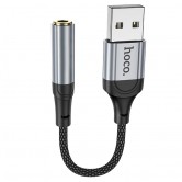 Переходник Hoco LS36 Fresh USB to 3,5 AUX Black Переходник Hoco LS36 Fresh USB to 3,5 AUX Black