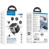 Мережевий універсальний перехідник Hoco AC5 Level 2USB+Socket Black
