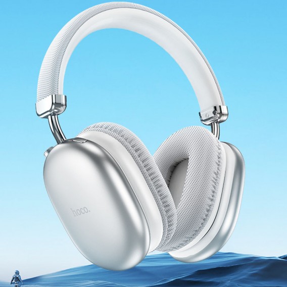 Накладні бездротові навушники Hoco W35 Max Joy Silver