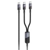 Дата кабель Hoco U139 Type-C to Type-C/Type-C 100W (1.2m) Black