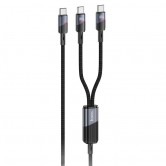 Дата кабель Hoco U139 Type-C to Type-C/Type-C 100W (1.2m) Black Дата кабель Hoco U139 Type-C to Type-C/Type-C 100W (1.2m) Black