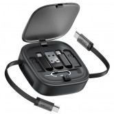 Дата кабель Acefast J3 box 5-in-1 60W (0.95m) Black Дата кабель Acefast J3 box 5-in-1 60W (0.95m) Black