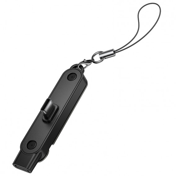 Перехідник Hoco UA47A Type-C male to Type-C female adapter Black Перехідник Hoco UA47A Type-C male to Type-C female adapter Black