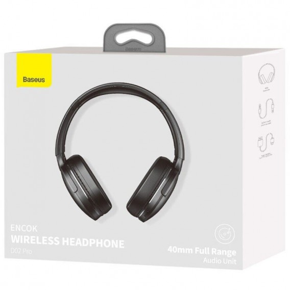 Накладні бездротові навушники Baseus Encok Wireless headphone D02 Pro (NGTD01030) Black Накладні бездротові навушники Baseus Encok Wireless headphone D02 Pro (NGTD01030) Black