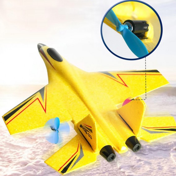 Літак на радіокеруванні SCHE HW33 New Foam Yellow Літак на радіокеруванні SCHE HW33 New Foam Yellow