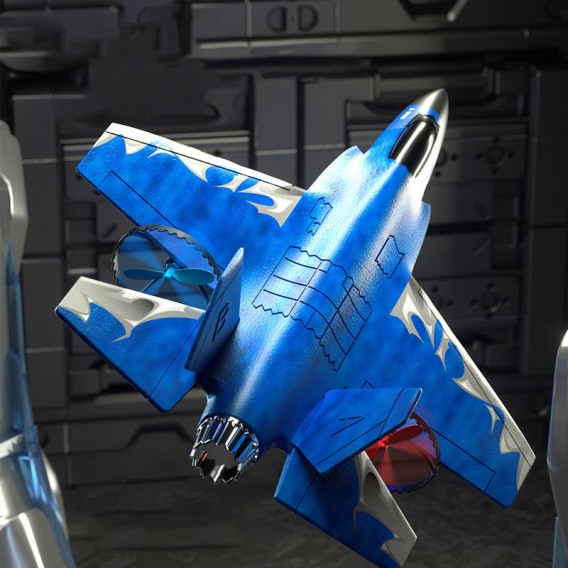 Літак на радіокеруванні SCHE HW39 F35 Fighter Blue Літак на радіокеруванні SCHE HW39 F35 Fighter Blue