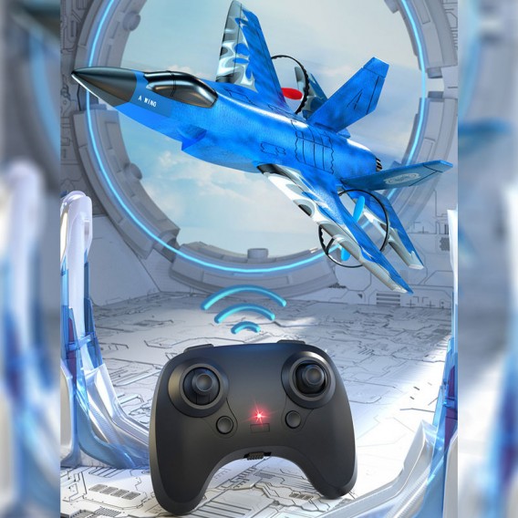 Літак на радіокеруванні SCHE HW39 F35 Fighter Blue Літак на радіокеруванні SCHE HW39 F35 Fighter Blue