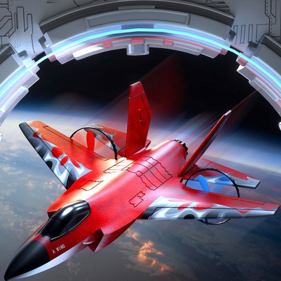 Літак на радіокеруванні SCHE HW39 F35 Fighter Red Літак на радіокеруванні SCHE HW39 F35 Fighter Red