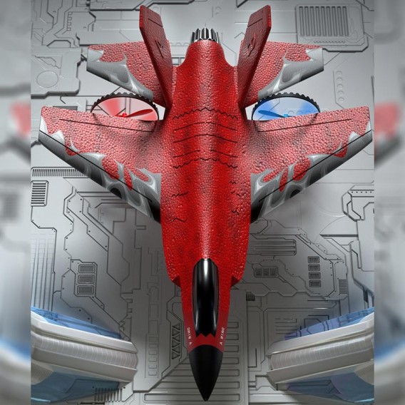 Літак на радіокеруванні SCHE HW39 F35 Fighter Red Літак на радіокеруванні SCHE HW39 F35 Fighter Red