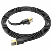 Кабель (патч-корд) Hoco US07 General Category 6 Gigabit (3m) Black Кабель (патч-корд) Hoco US07 General Category 6 Gigabit (3m) Black