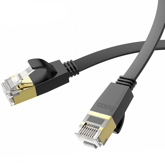 Кабель (патч-корд) Hoco US07 General Category 6 Gigabit (3m) Black Кабель (патч-корд) Hoco US07 General Category 6 Gigabit (3m) Black