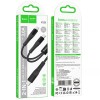 Дата кабель Hoco X123 Victory 2in1 Type-C to Type-C/Type-C 3A (1m) Black