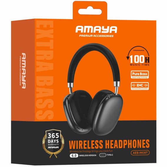 Накладні бездротові навушники Amaya H630T ENC Black Накладні бездротові навушники Amaya H630T ENC Black