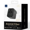 Мережевий універсальний перехідник WIWU UA010 Warrior GaN 45W + 2USB-A/3C Black
