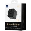Мережевий універсальний перехідник WIWU UA011 Warrior GaN 25W + 1USB-A/2C Black