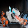 Дитячий восьмиколісний динозавр на радіокеруванні SHT 2590 2.4G (with 2 remote) Grey / Orange