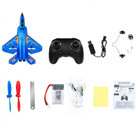 Літак на радіокеруванні SCHE HW32 F22 Fighter Blue Літак на радіокеруванні SCHE HW32 F22 Fighter Blue