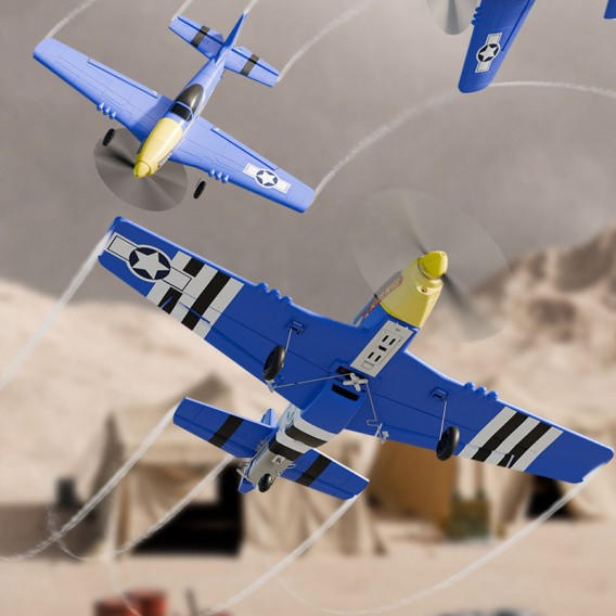Літак на радіокеруванні SCHE W551 Four-channel Stunt Fighter Blue Літак на радіокеруванні SCHE W551 Four-channel Stunt Fighter Blue
