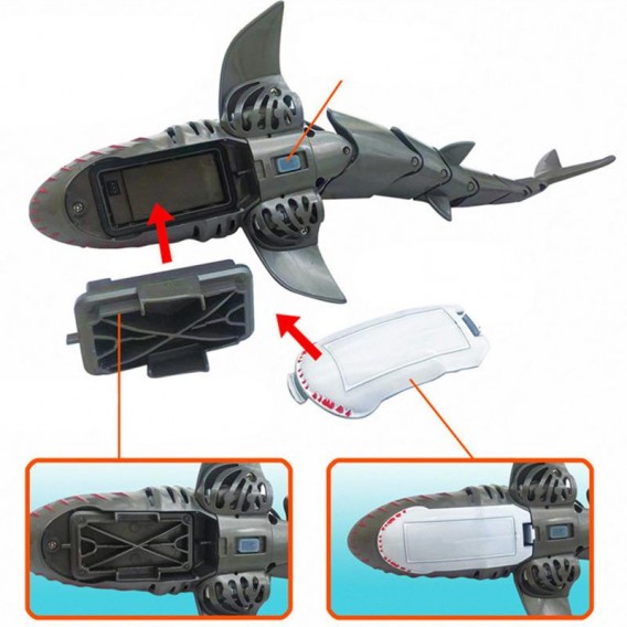 Човен на радіокеруванні SHT FY666 Shark 2.4G Grey Човен на радіокеруванні SHT FY666 Shark 2.4G Grey