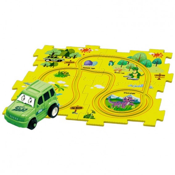 Розвиваюча іграшка-пазл SHT 1103A Dinosaur Park (25pcs) Yellow Розвиваюча іграшка-пазл SHT 1103A Dinosaur Park (25pcs) Yellow