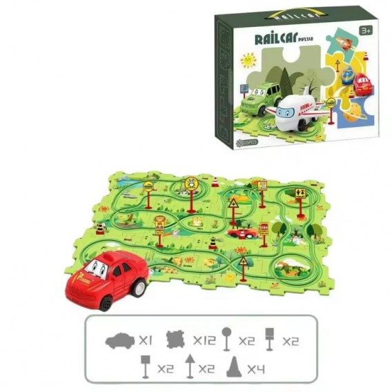 Розвиваюча іграшка-пазл SHT 1103B Forest Park (25pcs) Green Розвиваюча іграшка-пазл SHT 1103B Forest Park (25pcs) Green