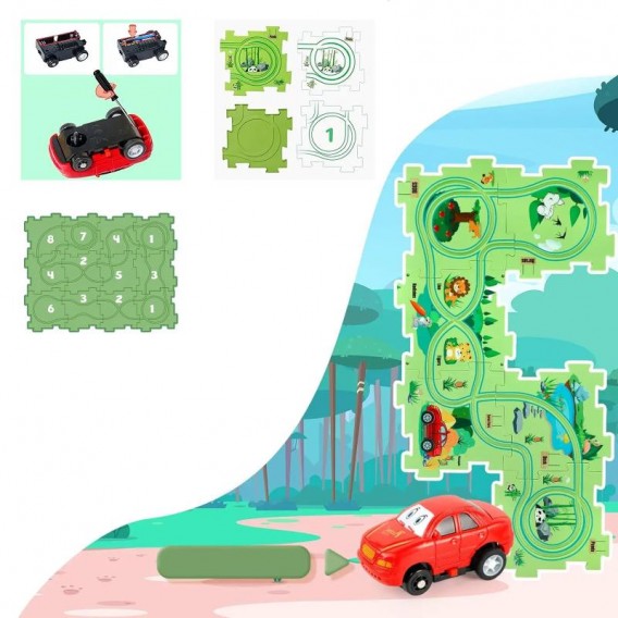 Розвиваюча іграшка-пазл SHT 1103B Forest Park (25pcs) Green Розвиваюча іграшка-пазл SHT 1103B Forest Park (25pcs) Green