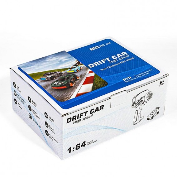 Дріфт-машина на радіокеруванні SHT K13 (1:64) Rally Car 2.4G Blue Дріфт-машина на радіокеруванні SHT K13 (1:64) Rally Car 2.4G Blue