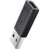 Перехідник Acefast J2 USB Male to Type-C Female USB3.0 Black