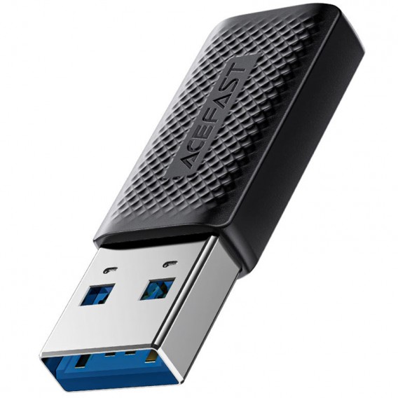 Перехідник Acefast J2 USB Male to Type-C Female USB3.0 Black Перехідник Acefast J2 USB Male to Type-C Female USB3.0 Black