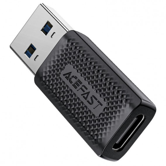 Перехідник Acefast J2 USB Male to Type-C Female USB3.0 Black Перехідник Acefast J2 USB Male to Type-C Female USB3.0 Black