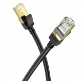Дата кабель Hoco US02 Level pure copper gigabit ethernet (1m) Black Дата кабель Hoco US02 Level pure copper gigabit ethernet (1m) Black