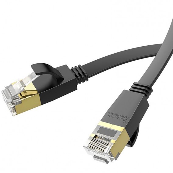Дата кабель Hoco US07 Level Pro copper gigabit ethernet (1m) Black Дата кабель Hoco US07 Level Pro copper gigabit ethernet (1m) Black