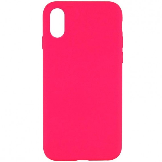 Чохол Silk Full Protective (AA) NO LOGO для Apple iPhone X / XS (5.8") Рожевий / Barbie pink