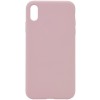 Чохол Silk Full Protective (AA) NO LOGO для Apple iPhone X / XS (5.8") Рожевий / Pink Sand